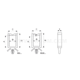 Dimension drawing — Fasteners, E11 type