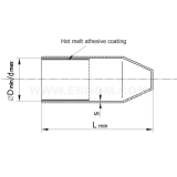 Dimension drawing — Heat-shrink caps, TZK type