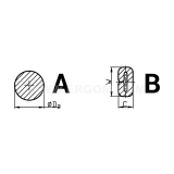 Dimension drawing — Pin terminals, KI type