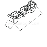 Dimension drawing — Quick splice connectors, LP type