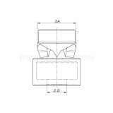 Dimension drawing — Three fold split round punching dies N3WY