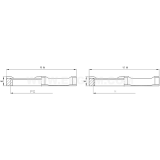Dimension drawing — Nut for metal glands, MDN...E type