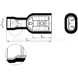 Dimension drawing — Nasuwki całkowicie izolowane typu NCI...PCV