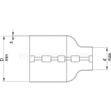 Dimension drawing — Heat-shrink panels, PLT type