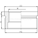 Dimension drawing — Reducer, MDR...PG/M type