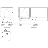 Dimension drawing — TZI - ZNAK INFORMACYJNY