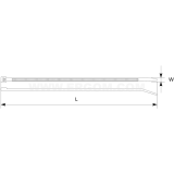 Dimension drawing — Cable tie TKTE 9/3