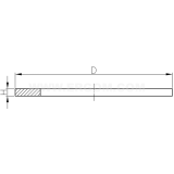 Dimension drawing — Sealing washer, PGS type