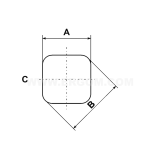 Dimension drawing — Shaped punching dies, WKY...