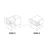 Dimension drawing — Housing of connector plug , KWK type