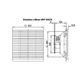 Dimension drawing — Fan, WRF 550/230