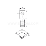 Dimension drawing — Terminal plates, PV type