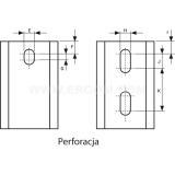 Dimension drawing — Mounting rail, TSE 35/15