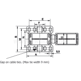 Dimension drawing — Holders, URE type