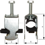 Dimension drawing — Cable holders, UPC type