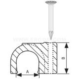 Dimension drawing — FLOP cable holders, UG type