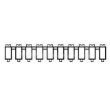 Dimension drawing — Upper short-circuiting switches for threaded connectors, ZWG type