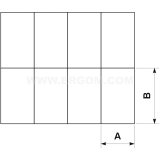 Dimension drawing — Self-adhesive markers, ZST 10 x 14 type