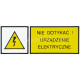 TZO - NIE DOTYKAĆ! URZĄDZENIE ELEKTRYCZNE
