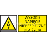 TZO - WYSOKIE NAPIĘCIE NIEBEZPIECZNE DLA ŻYCIA