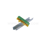 Insulated brass protective ground terminals, MZOI-PE 12x10