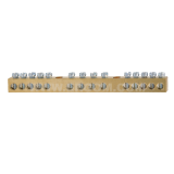 Brass protective ground terminals, MZO 14x6 type, mounted directly to the base
