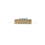 Brass protective ground terminals, MZO 4x4 type, mounted directly to the base