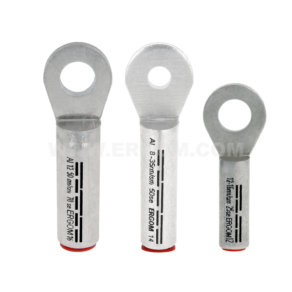 Aluminium longitudinally sealed tubular cable lugs, KRA type