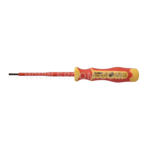 Electrotechnical 1000 V screwdrivers, flat-shaped, WEN type - WEN 0,6X3/100