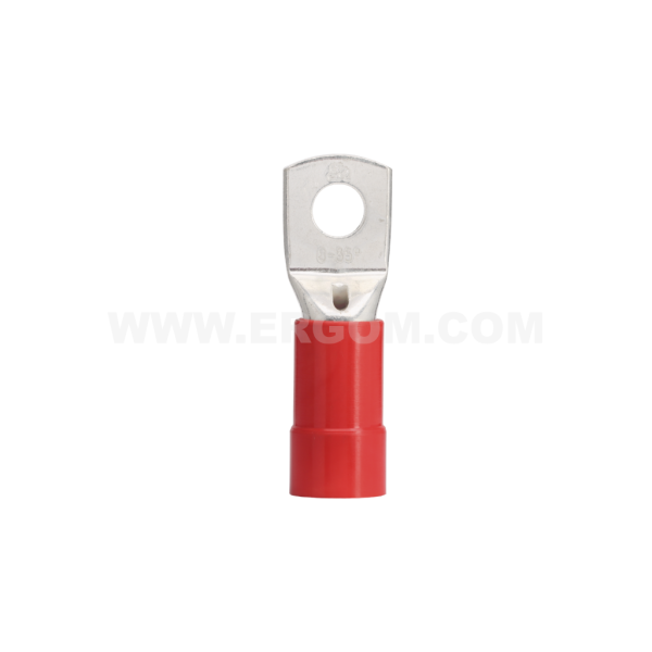 Insulated tubular ring cable lugs with inspection hole, KORol type