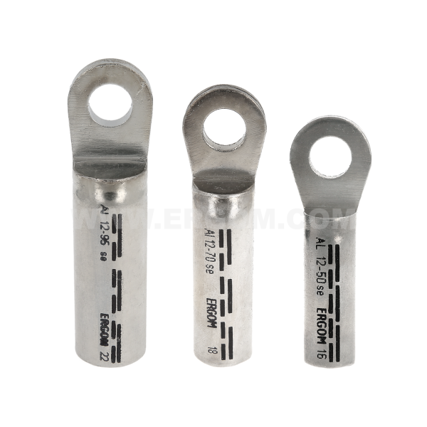 Longitudinally sealed tubular cable lugs with sector shaped hole, KRASC...SE type