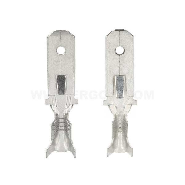 Male push-on connectors with spring protection WZJ type