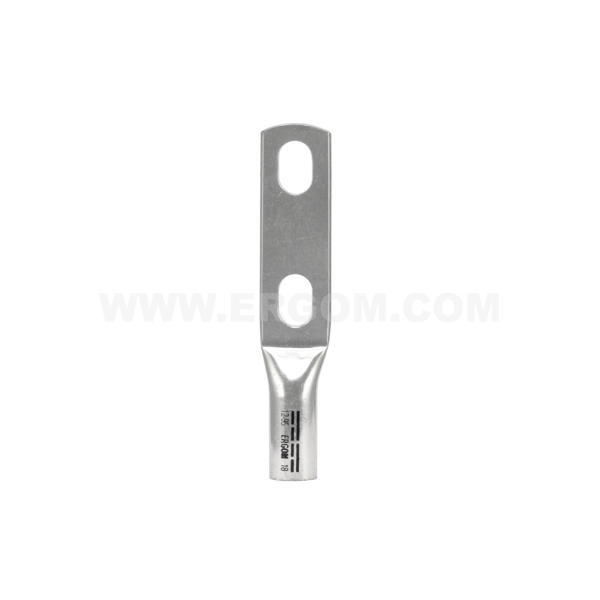 Tubular cable lugs for 2 bolts with adjustable spacing, KDR…/2x12 (45-60)