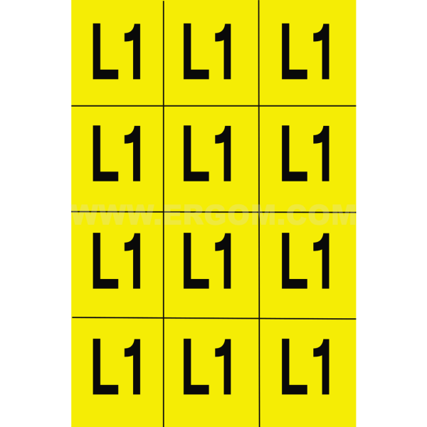 Self-adhesive markers, ZS 50 x 60 type