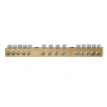 Brass protective ground terminals, MZO 14x6 type, mounted directly to the base