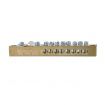 Brass protective ground terminals, MZO 8x10/35 type, mounted directly to the base