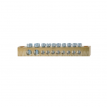 Brass protective ground terminals, MZO 8x4/2x16 type, mounted directly to the base