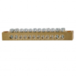 Brass protective ground terminals, MZO 8x4/4x10 type, mounted directly to the base