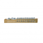 Brass protective ground terminals, MZO 9x10/35 type, mounted directly to the base