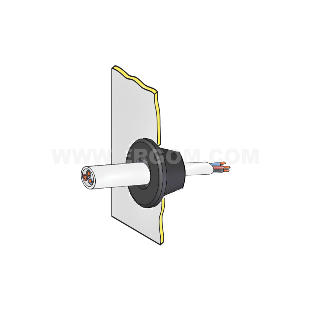 Rubber grommet, BDE type