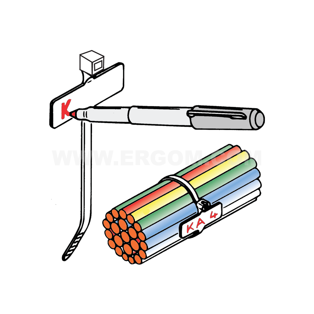 Marker ties, TKTO,TKOT and TKTOW type