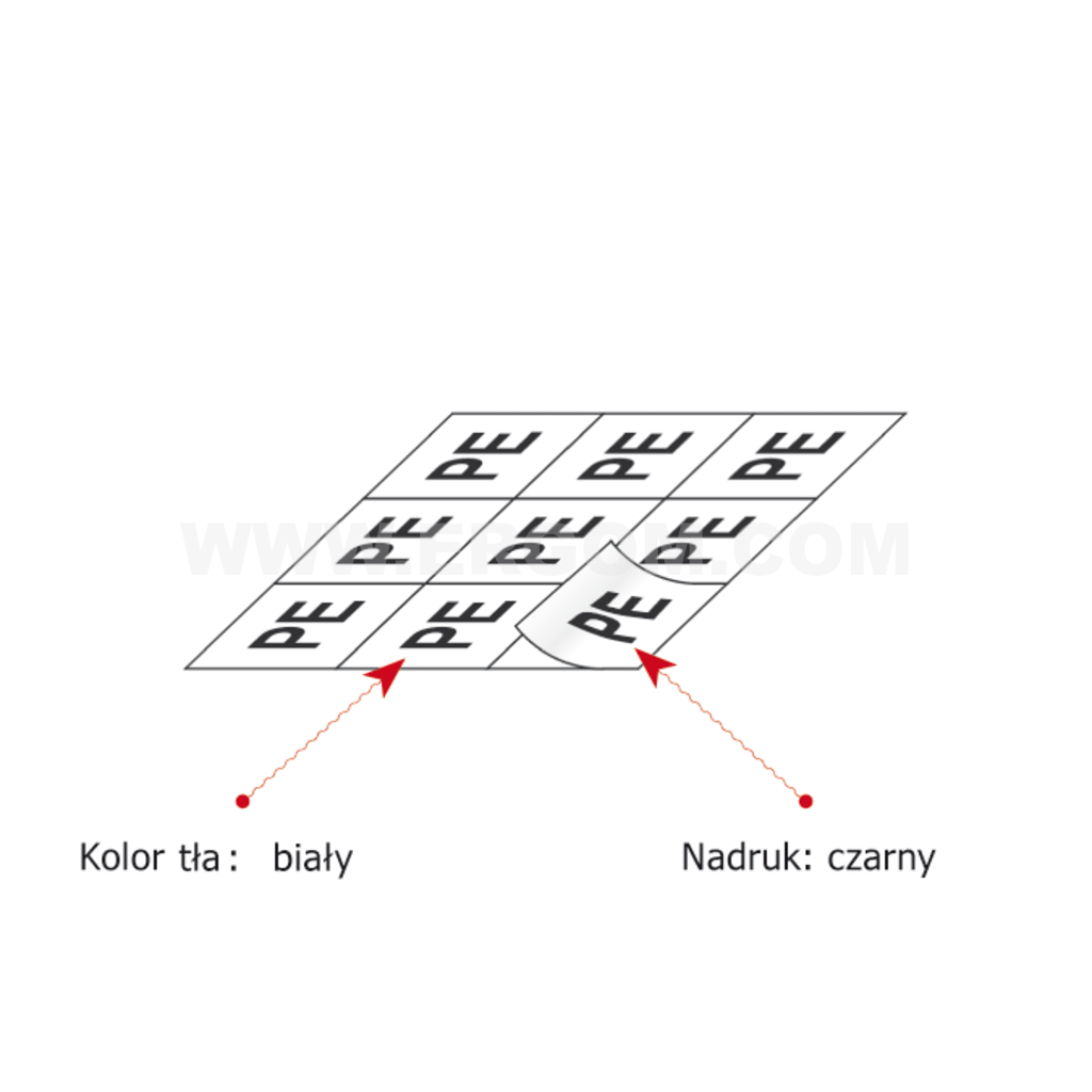 Znaki samoprzylepne typu ZST 15 x 15