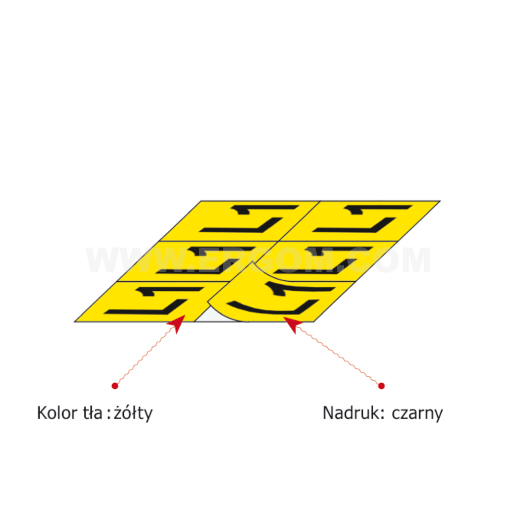 Znaki samoprzylepne typu ZS 50 x 60